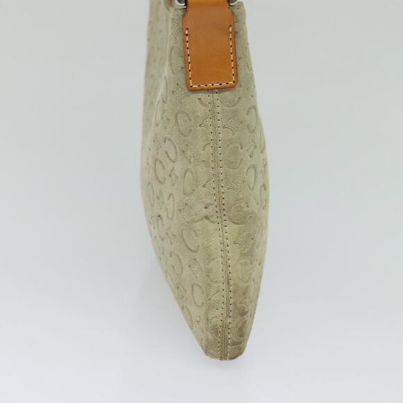 CELINE C Macadam Canvas Shoulder Bag Suede Gray - Picture 5 of 16